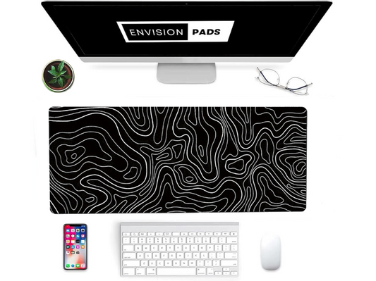 Monochrome Terrain Gaming Mouse Pad