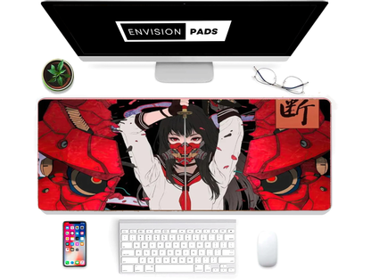 Devil Mask RGB Desk Mat