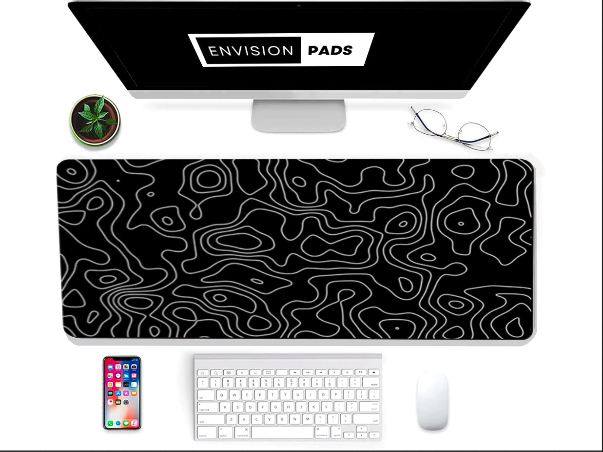 Monochrome Precision Desk Mat