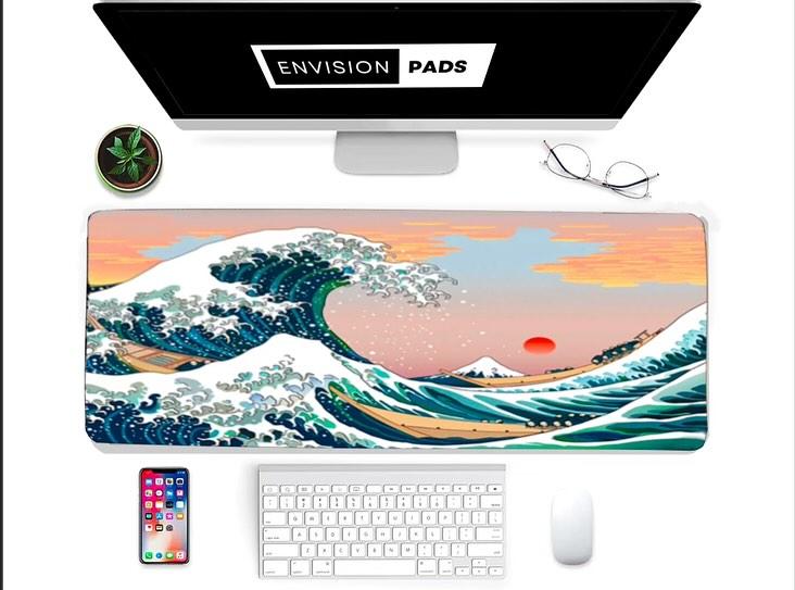 Japan Great Waves Desk Mat