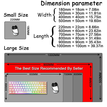 Monochrome Precision Desk Mat