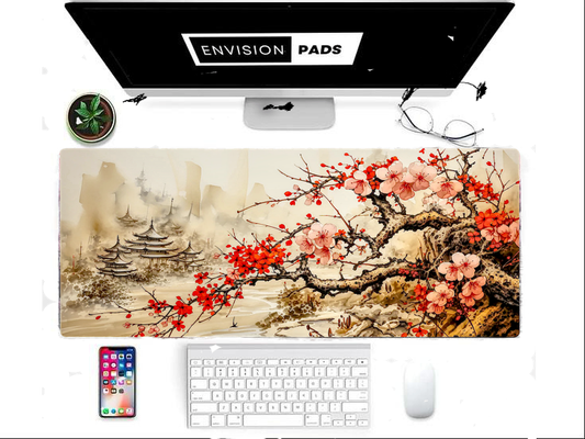 Plum Blossom Desk pad